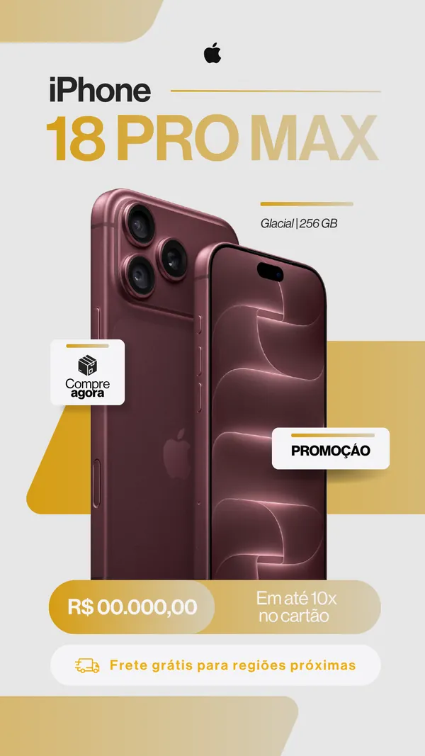 iPhone 18 Pro Max Bordô em promoção