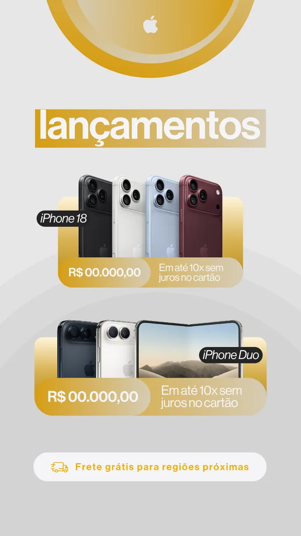Lançamentos: iPhone 18 e iPhone Duo