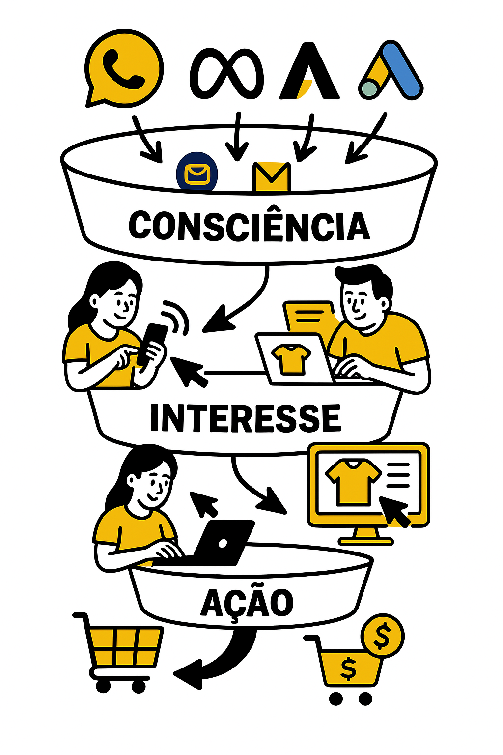 Funil de Vendas com Anúncios: do clique à conversão